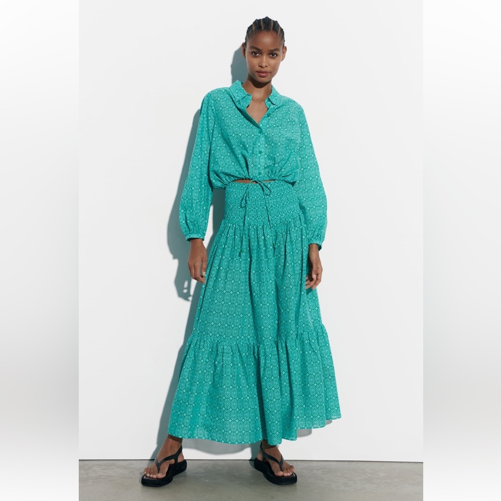 Zara coord skirt set
